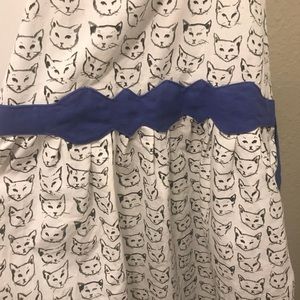 Cat print apron with POCKETS